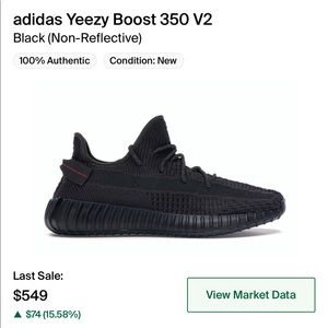 Black Yeezys non reflective